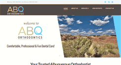 Desktop Screenshot of abqorthodontics.com