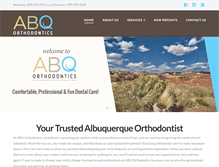 Tablet Screenshot of abqorthodontics.com